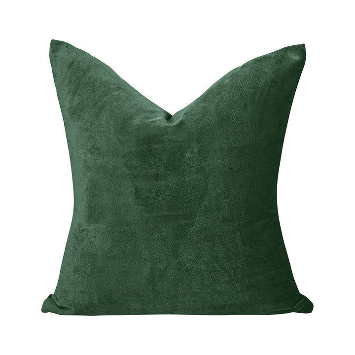 Velvet Throw Square Pillow Cover (Set of 2) Lilijan Home & Curtain Color: 32 Bottle Green Size: 20" x 20"