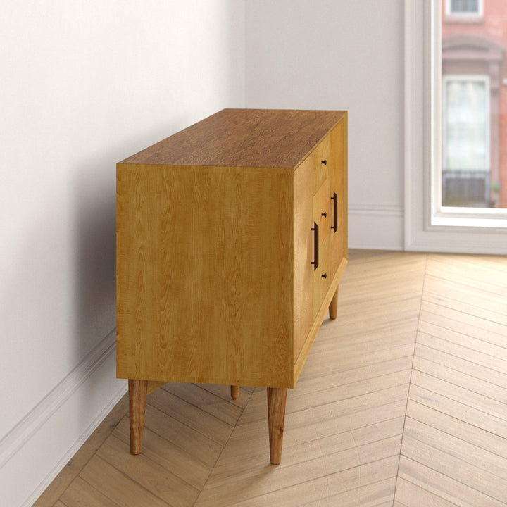 Landon 57" Wide 3 Drawer Buffet Table Crosley Color: Acorn