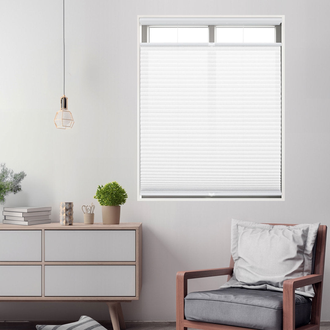 1 inch Cordless Semi-Sheer Light Filtering Top Down Bottom Up Cellular Shade Symple Stuff Blind Size: 23.5"W x 72"L Finish: White