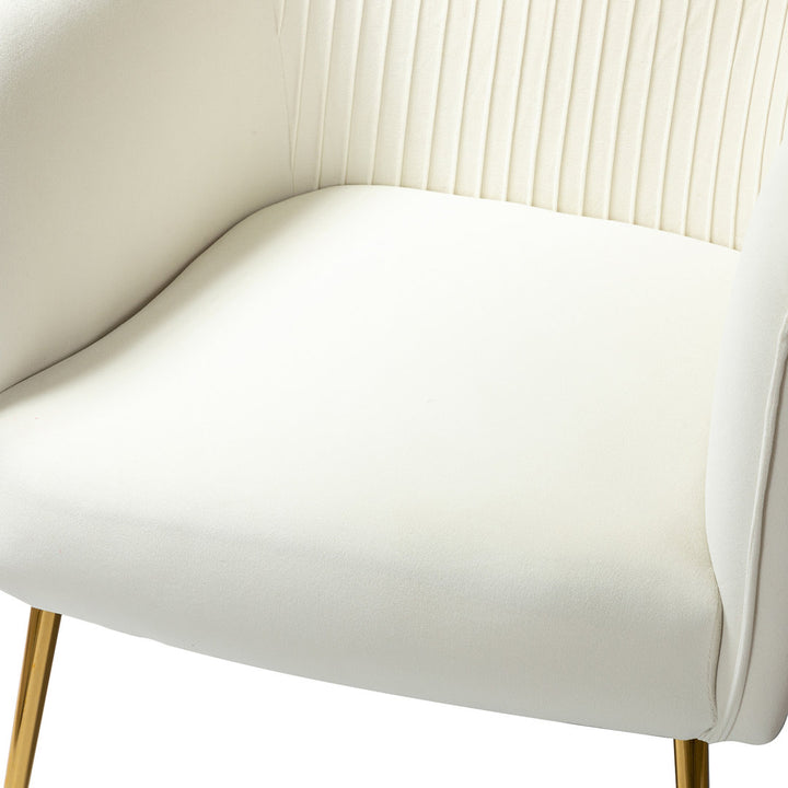 Ratzlaff 27" W Tufted Velvet Barrel Chair (Set of 2) Willa Arlo™ Interiors Fabric: Ivory Velvet