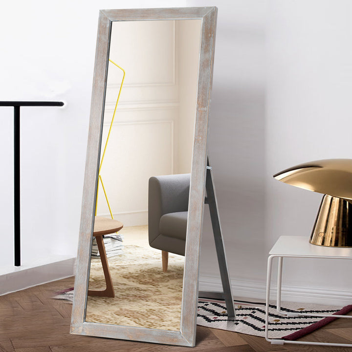 Eldorado Modern & Contemporary Full Length Mirror Three Posts™ Finish: Nature Wood