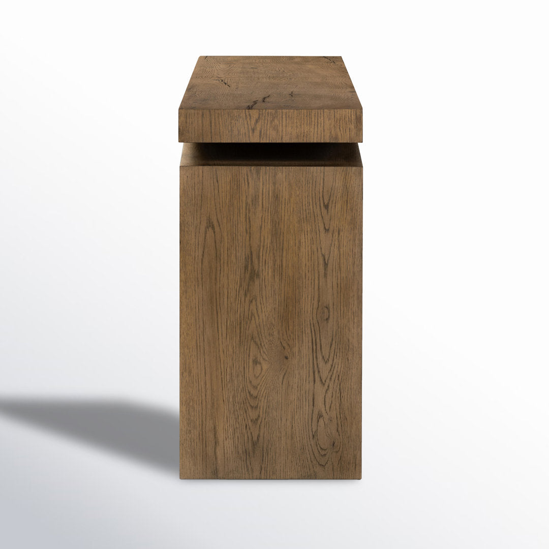 Henn Solid Wood Console Table Birch Lane™ Color: Rustic Gray Size: 30.75" H x 78.75" W x 15" D