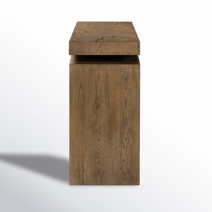 Henn Solid Wood Console Table Birch Lane™ Color: Rustic Gray Size: 30.75" H x 78.75" W x 15" D