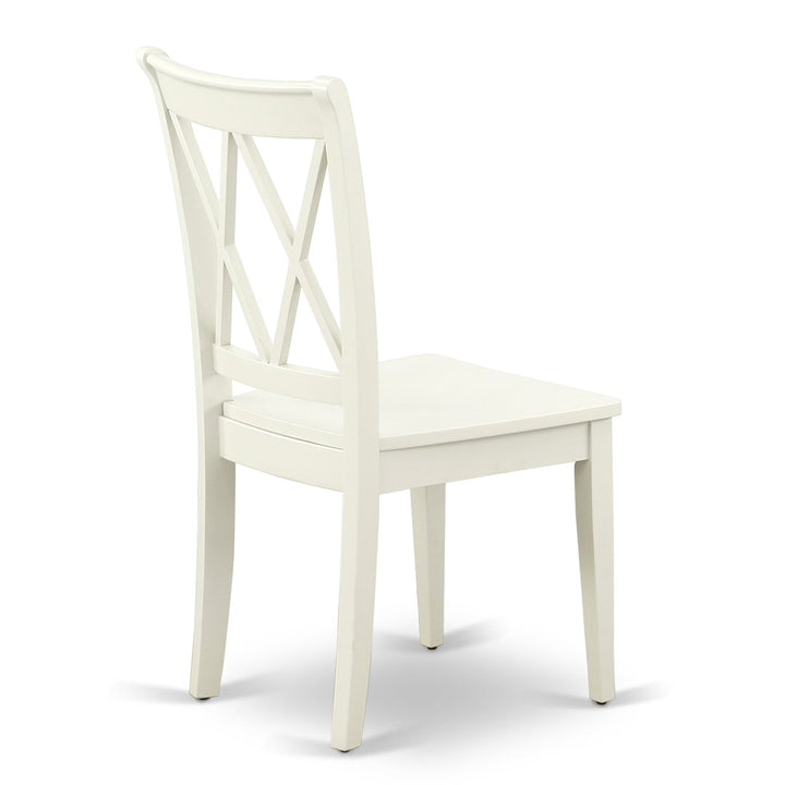 Letitia Solid Wood Double X-Back Side Chair (Set of 2) Lark Manor™ Color: Linen White