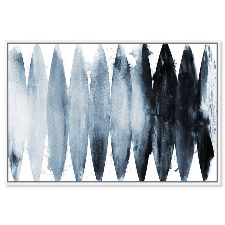 Abstract Paradise Found Muted - Painting Print on Canvas Art Remedy Size: 20" H x 30" W x 1.5" D Format: White Framed