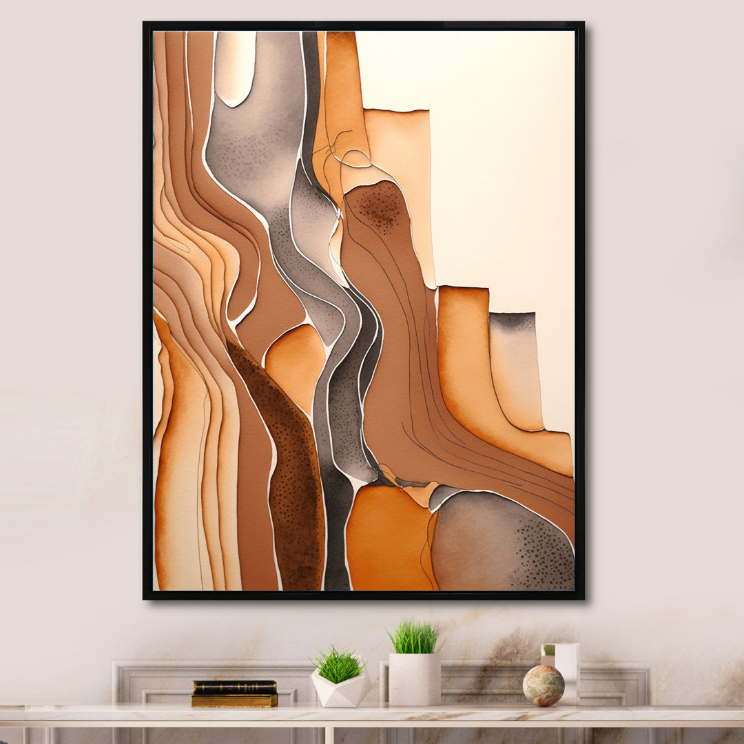 Wanderings in Canyon Ridge II - Print on Canvas Ivy Bronx Size: 34" W x 44" H Format: Gold Floater Framed Canvas