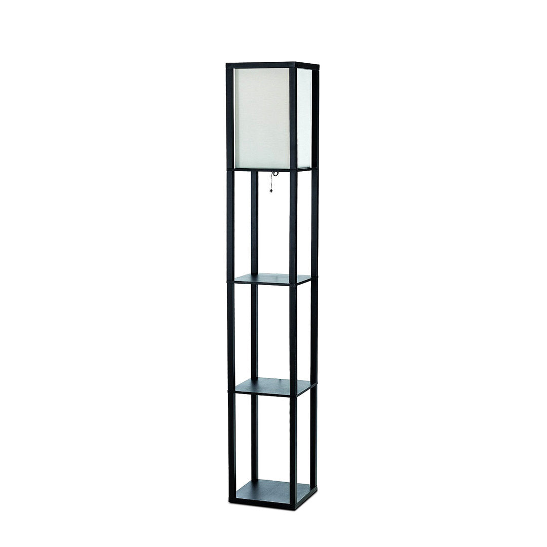 Abeyta 62.75" Column Floor Lamp Mercury Row® Teen Bulb Included: No, Base Finish: Black