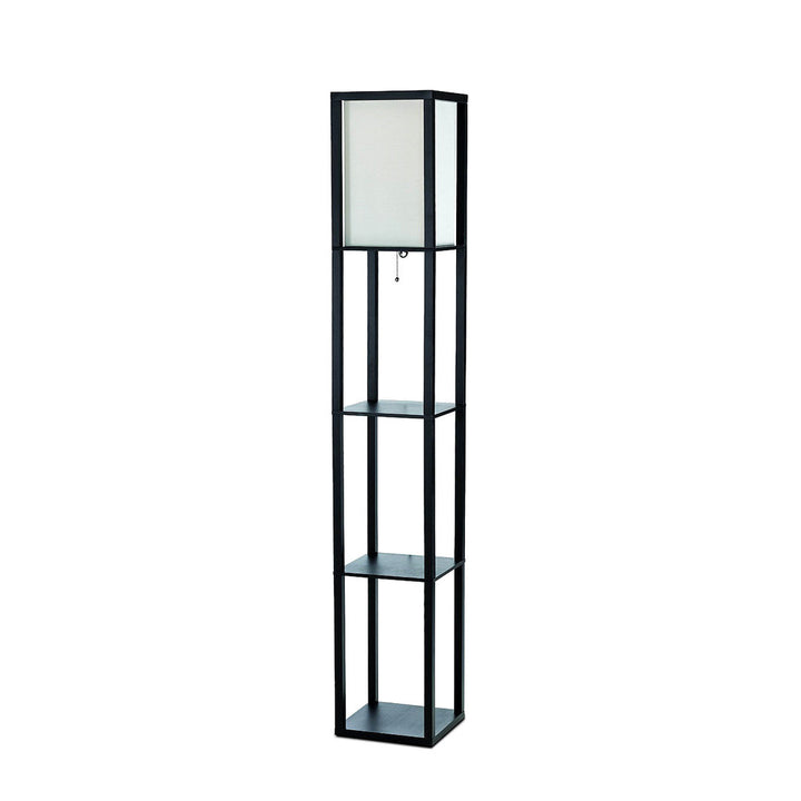 Abeyta 62.75" Column Floor Lamp Mercury Row® Teen Bulb Included: No, Base Finish: Black