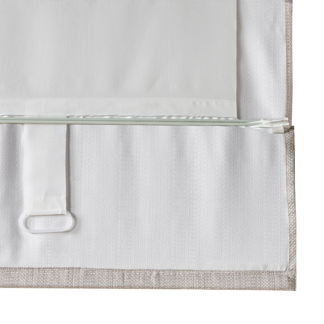 Galen Basketweave Cordless Room Darkening Roman Shade Madison Park Length & Width: 27"W x 64"L