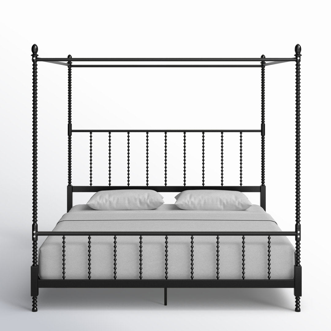 Frankie Low Profile Canopy Bed Kelly Clarkson Home Color: Black Size: King