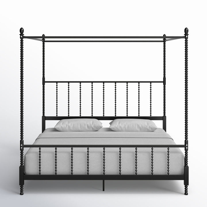 Frankie Low Profile Canopy Bed Kelly Clarkson Home Color: Black Size: King