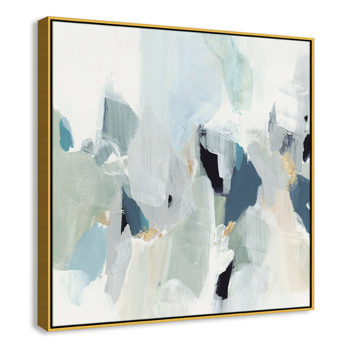 Little Talks II by Isabelle Z - Picture Frame Print on Canvas Casa Fine Arts Size: 41.5" H x 41.5" W x 2" D Format: Gold Floater Framed Canvas