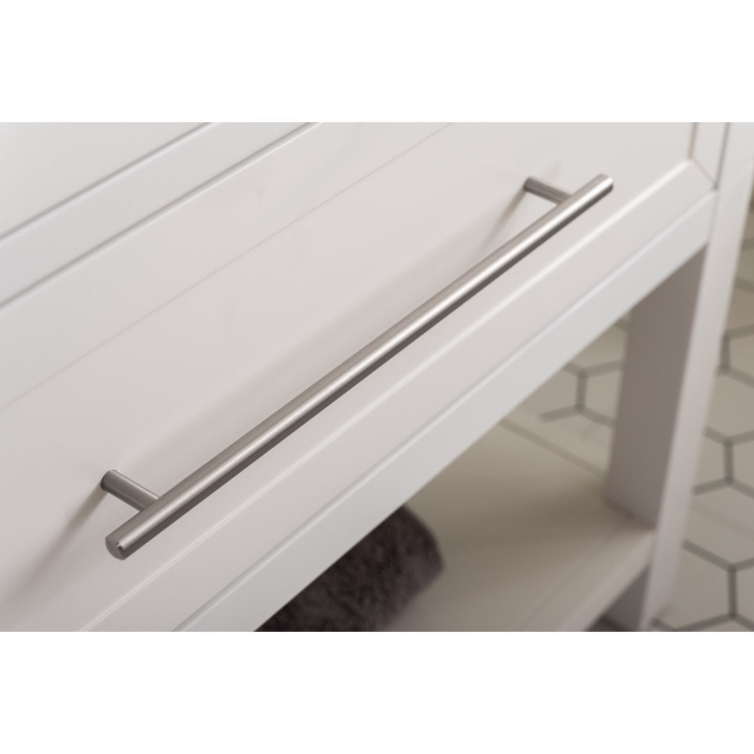 Bickley 24" Single Bathroom Vanity with Ceramic Top Beachcrest Home™ Base Finish: White