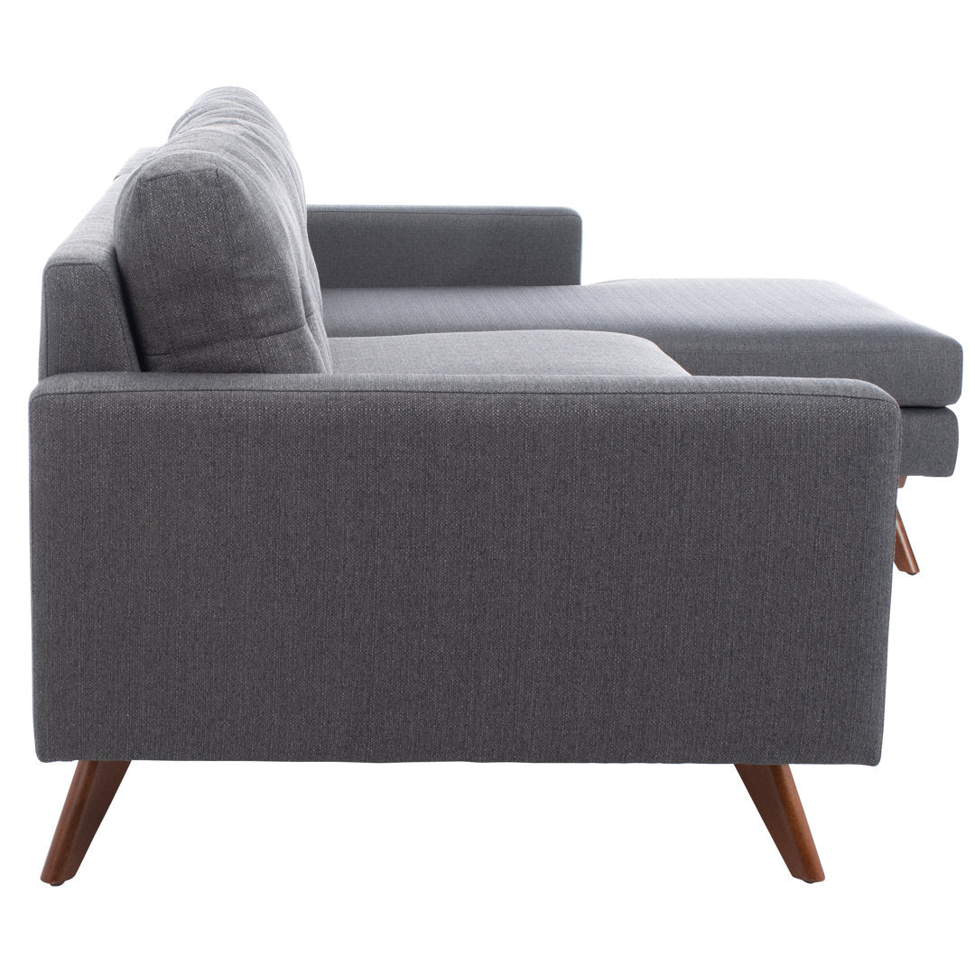 Jalean 103" Wide Linen Right Hand Facing Sofa & Chaise George Oliver