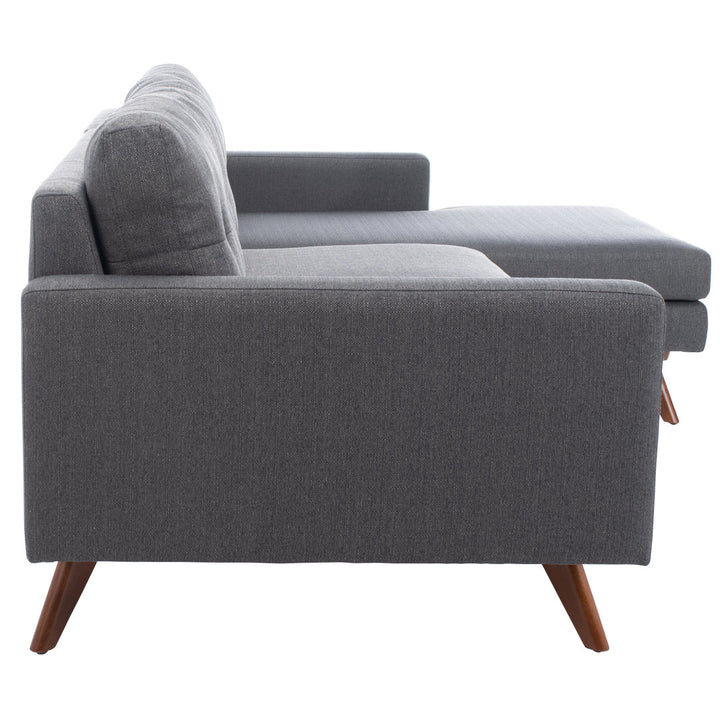 Jalean 103" Wide Linen Right Hand Facing Sofa & Chaise George Oliver
