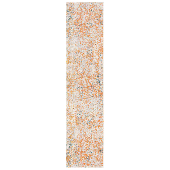 Besfort Abstract Ivory/Orange Area Rug Wade Logan® Rug Size: Runner 2' x 8'