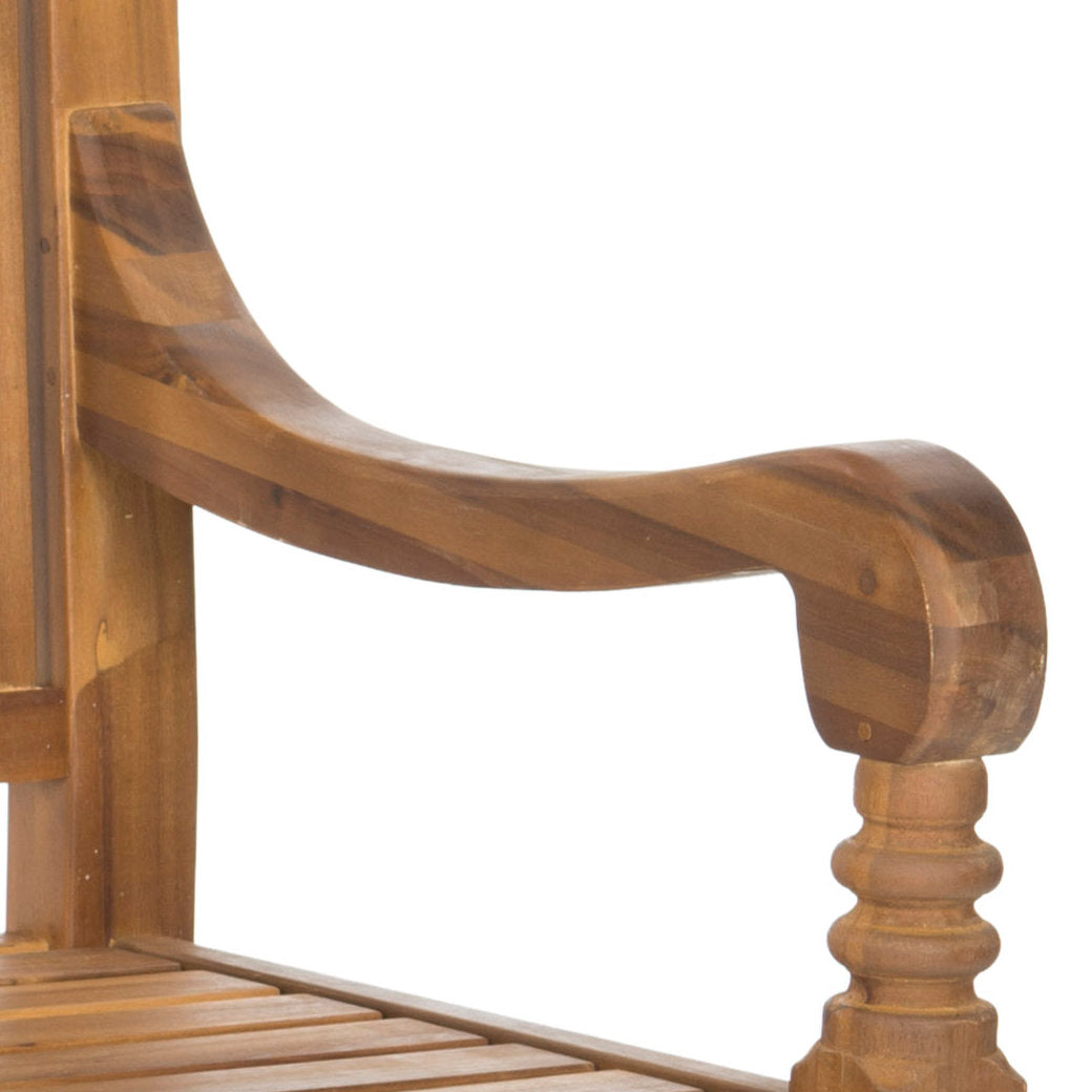 Paull Wooden Garden Bench Highland Dunes Color: Natural