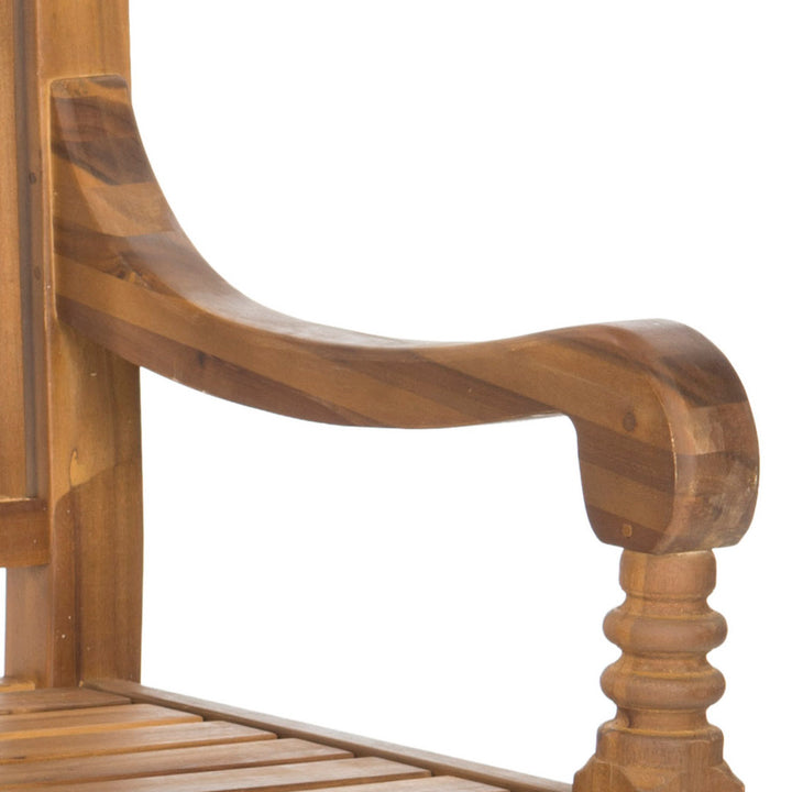 Paull Wooden Garden Bench Highland Dunes Color: Natural