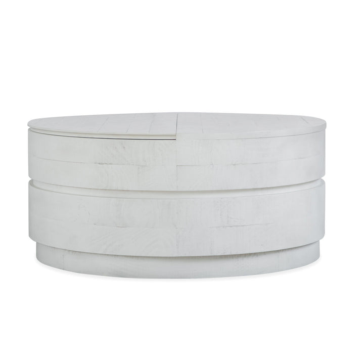 Leanora Solid Wood Lift Top Drum Coffee Table with Storage Birch Lane™
