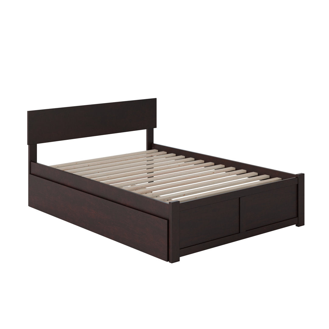 Bueno Park Solid Wood Platform Bed with Footboard and Trundle Viv + Rae™ Bed Frame Color: Espresso Size: Full