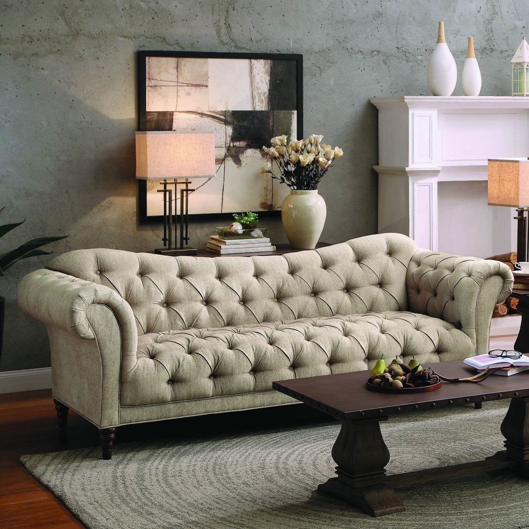 Ladores 91.25" Rolled Arm Sofa Darby Home Co