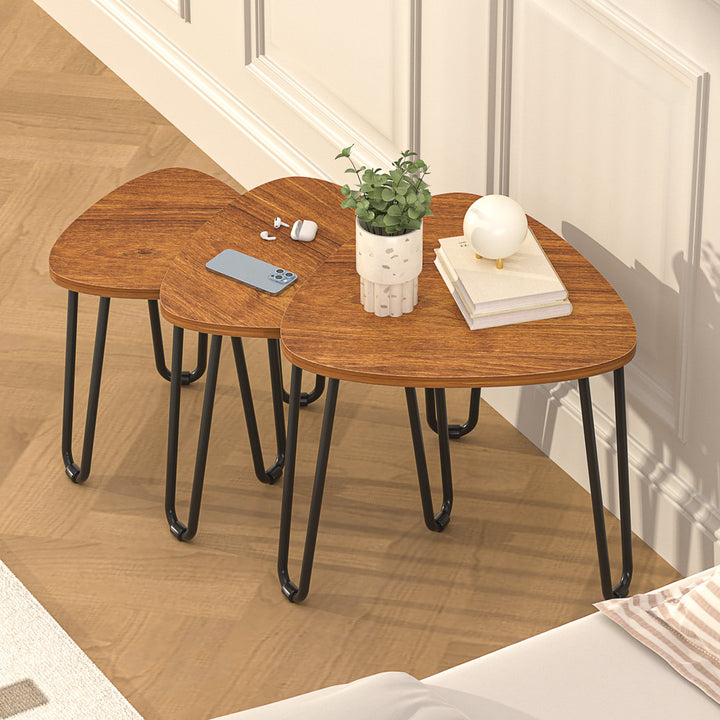 Summerall Nesting Coffee Tables, End Tables Set, Small Stacking Side Tables for Living Room Bedroom (Set of 3) Union Rustic