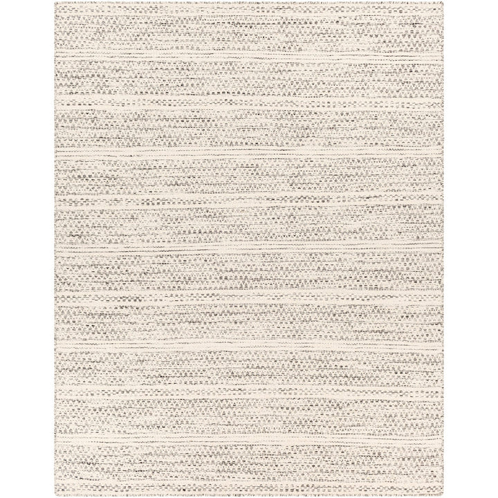 Sylvie Chevron Flatweave Wool Cream/Black Area Rug Kelly Clarkson Home Rug Size: Rectangle 8'10" x 12'
