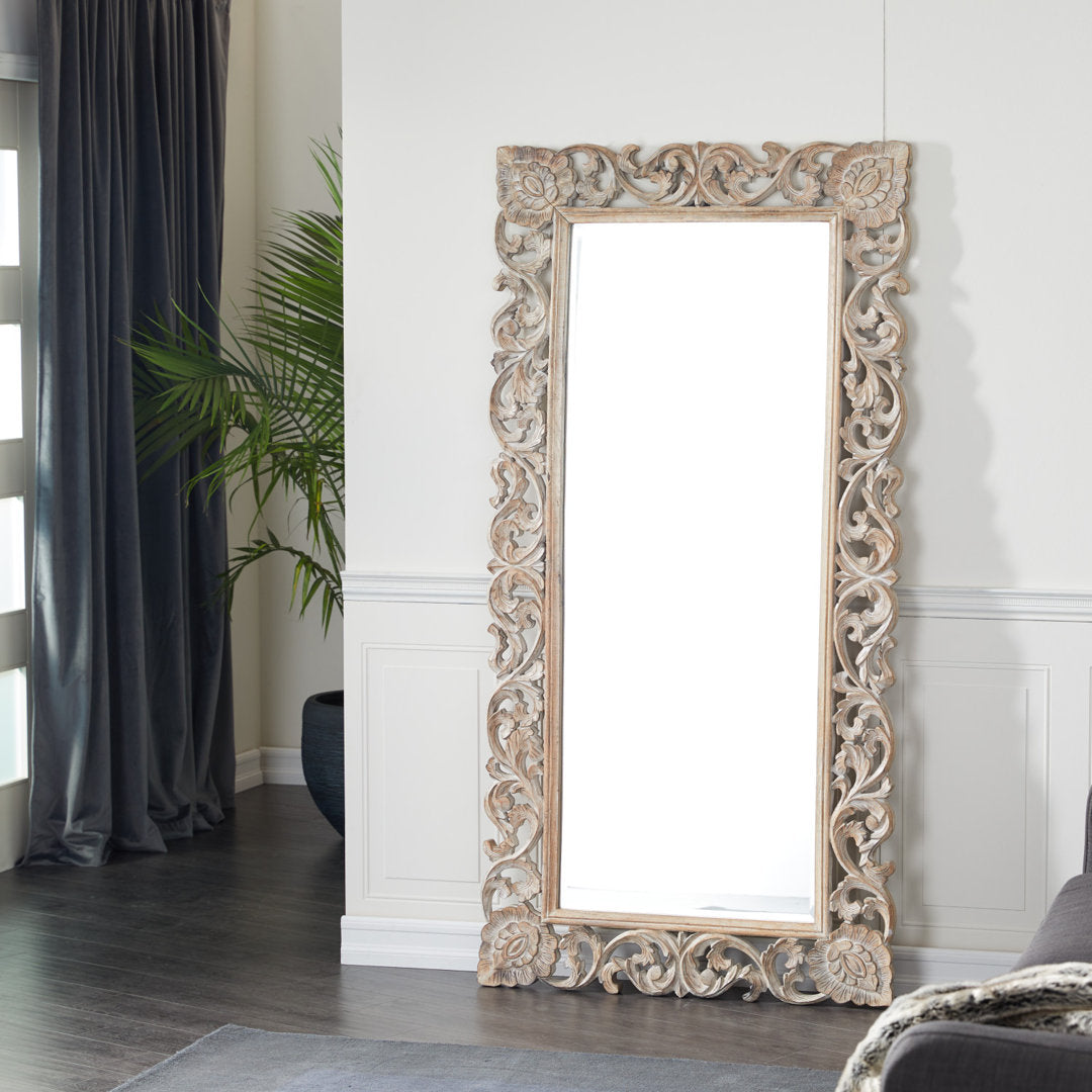 Talleyville Mango Wood Traditional Full Length Mirror One Allium Way®