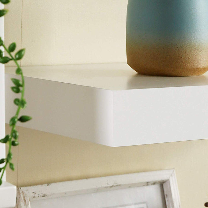 Himmelmann Floating Shelf Ebern Designs Size: 1.25" H x 36" W x 7.25" D Finish: White