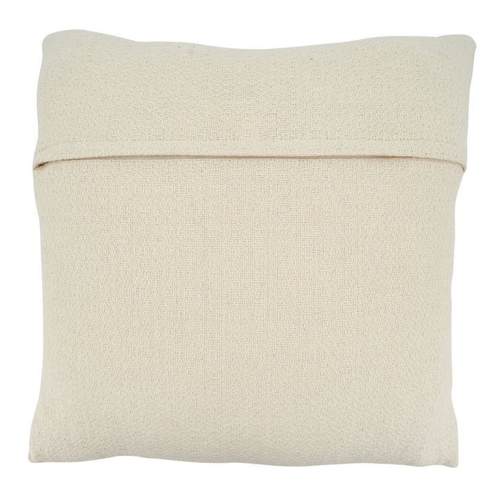 Noir Cotton Geometric 22" Throw Pillow Cover Saro