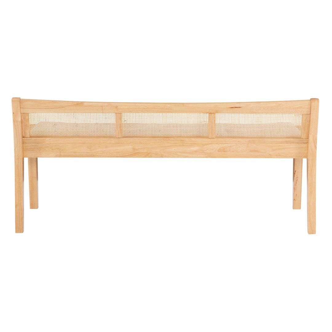 Donner Cane Back Cushioned Bench Joss & Main