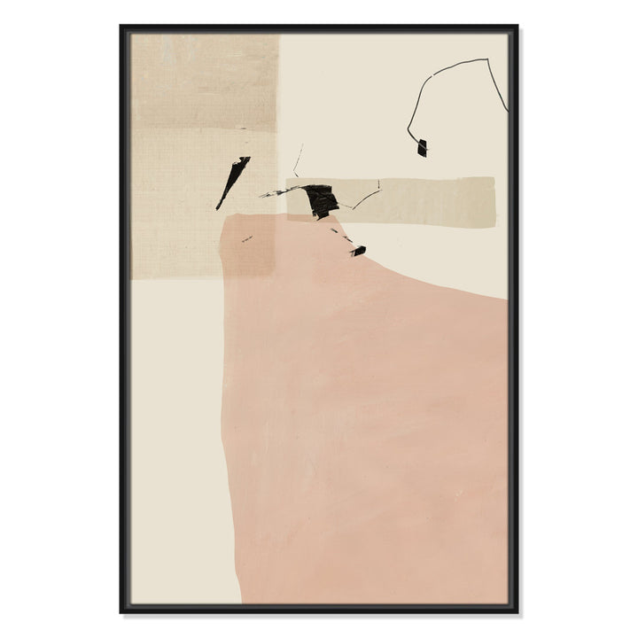 Soft Tempo - Floater Frame Painting on Canvas Joss & Main Frame Color: Black Framed Size: 37.5" H x 25.5" W