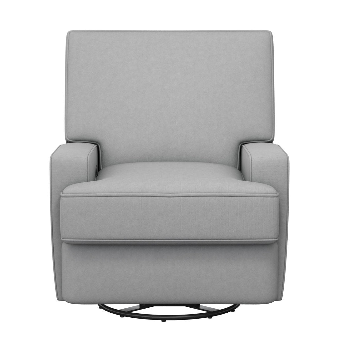 Abingdon Upholstered Swivel Reclining Glider Mack & Milo™ Upholstery Color: Gray Velvet