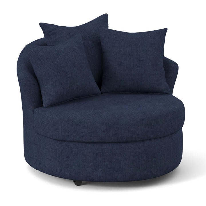 Alsup Barrel Chair Andover Mills™ Fabric: Oscar Navy