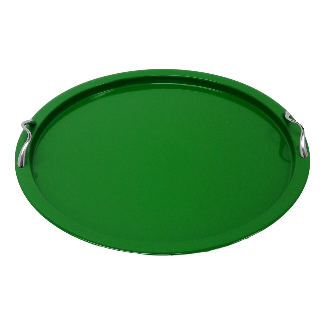 Forman Enameled Galvanized Serving Tray Ebern Designs Color: Sage