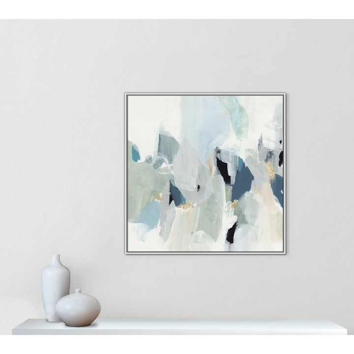Little Talks II by Isabelle Z - Picture Frame Print on Canvas Casa Fine Arts Size: 41.5" H x 41.5" W x 2" D Format: White Floater Framed Canvas