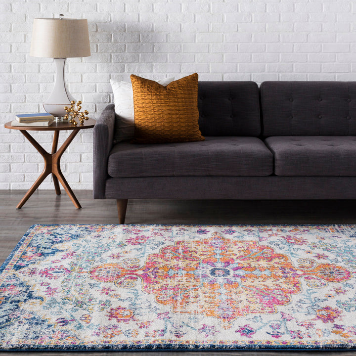 Hillsby Oriental Blue/Orange Area Rug Mistana™ Rug Size: Rectangle 9' x 12'6"