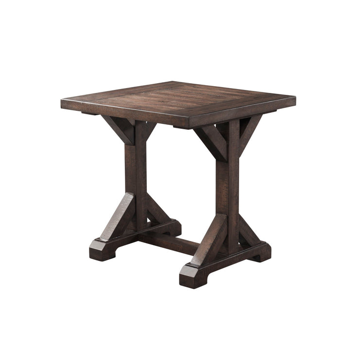 Ecrin Trestle End Table Alcott Hill®