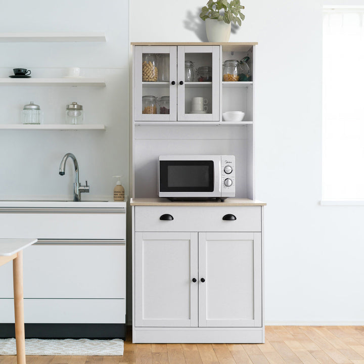 Aralene 70" Kitchen Pantry Lark Manor™ Finish: White