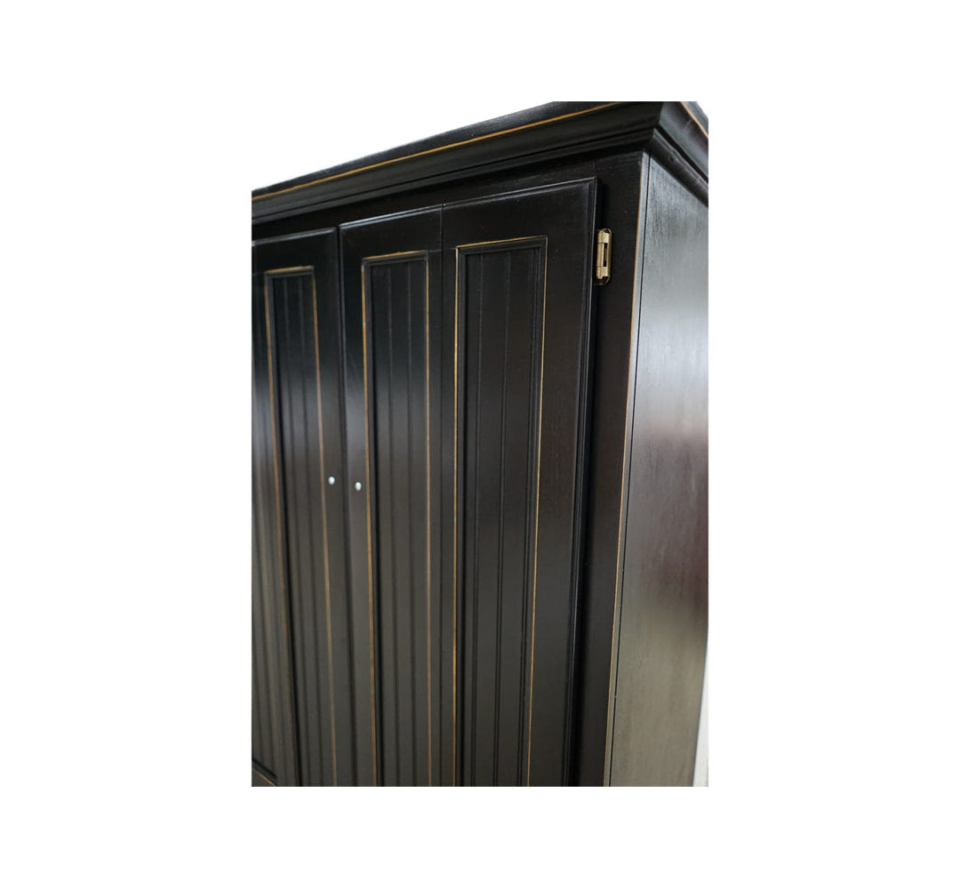 Neasa Solid Wood Armoire Desk Breakwater Bay Color: Antique Black