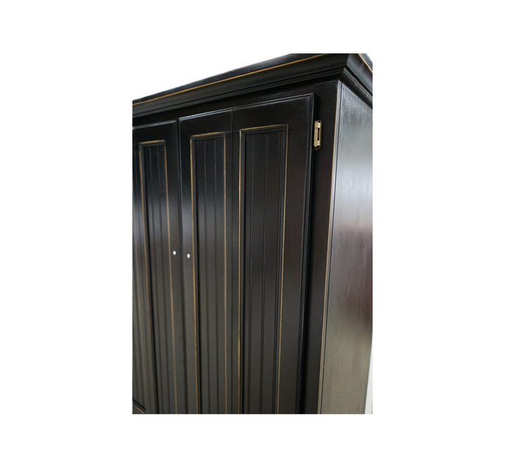 Neasa Solid Wood Armoire Desk Breakwater Bay Color: Antique Black