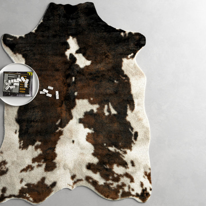 Epic Faux Cowhide Beige/Brown Area Rug AllModern Rug Size: Novelty 6'2" x 8'