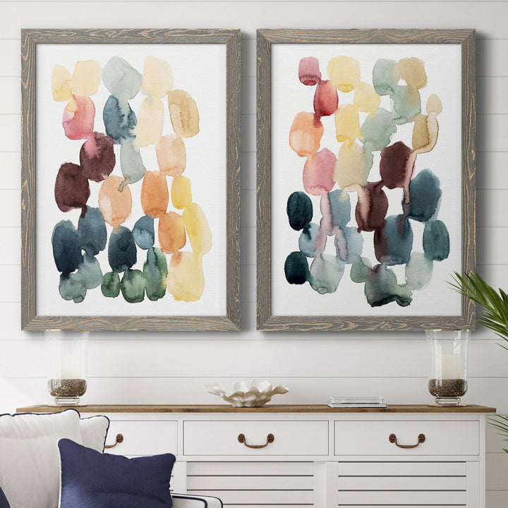 Desert Stones I - 2 Piece Picture Frame Painting Set on Canvas Wade Logan® Size: 43.5" H x 31.5" W x 1" D" Format: Gray Framed Canvas