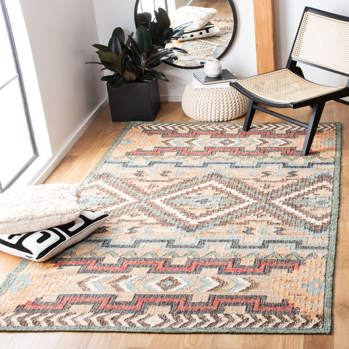Glynda Southwestern Handmade Flatweave Jute Tan Area Rug The Twillery Co.® Rug Size: Rectangle 10' x 14'