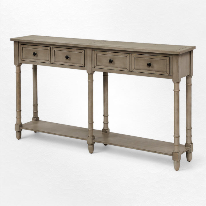 Carlito 58" Console Table Charlton Home® Color: Gray Wash
