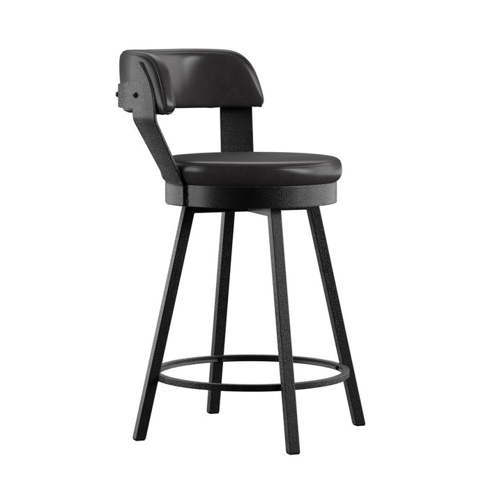 Berrin Bar & Counter Stool (Set of 2) Trent Austin Design® Upholstery: Black, Seat Height: Counter Stool (25.05" Seat Height)