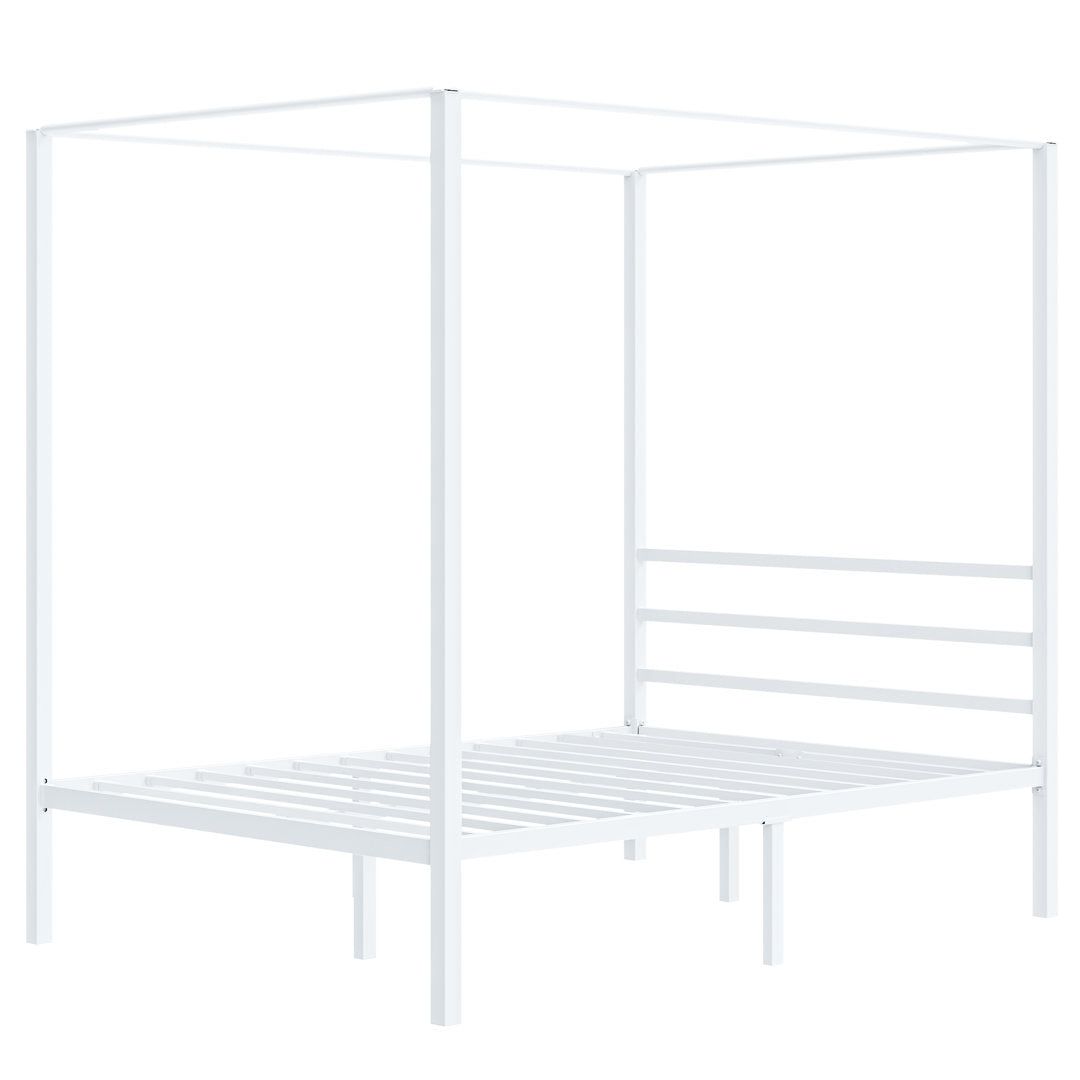Kyvin Canopy Bed Ebern Designs Color: White Size: Full