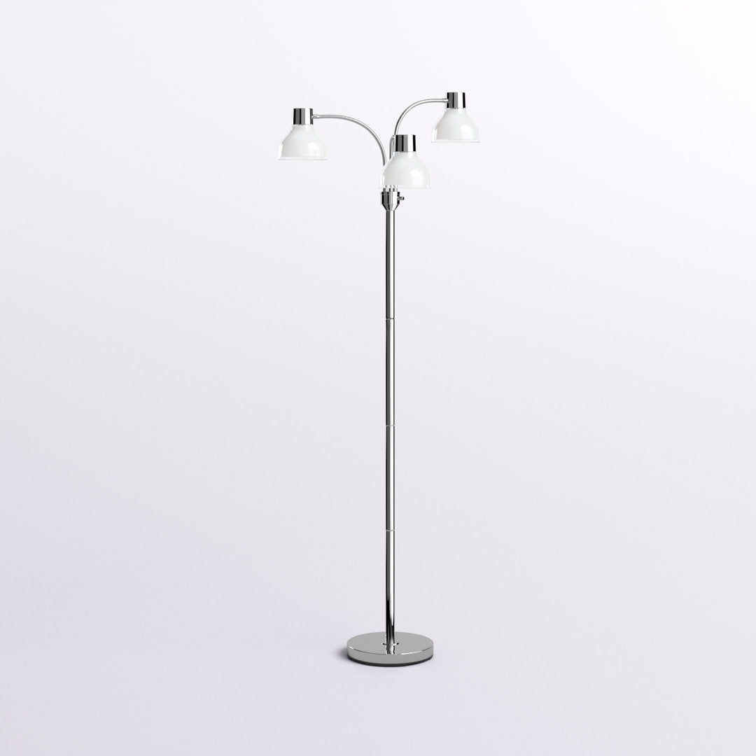 Lally 69" Tree Floor Lamp Wade Logan® Base Finish: Polished Nickel