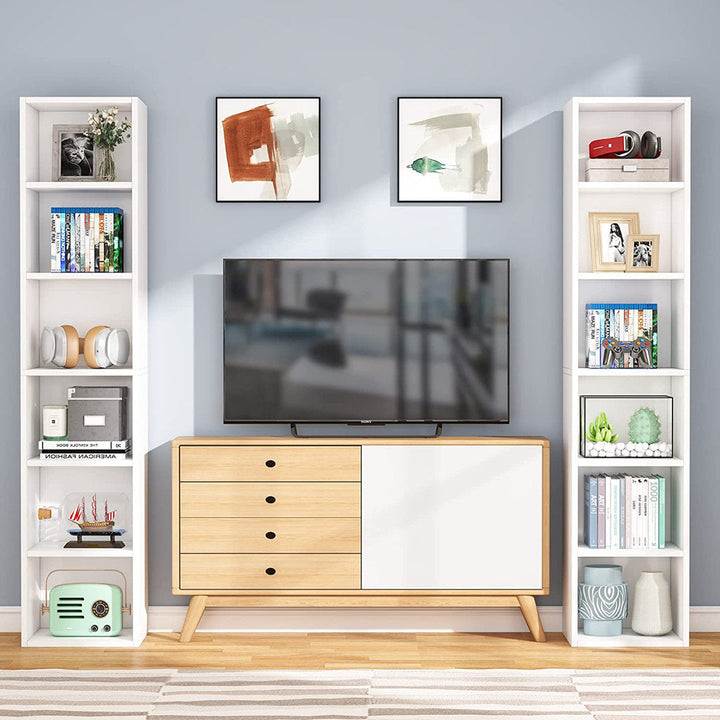 Chingford 70.87" H x 11.81" W Cube Bookcase Ebern Designs Color: White