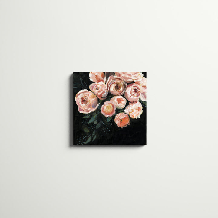 Peachy Blooms II' by Victoria Borges - Wrapped Canvas Painting on Canvas Winston Porter Size: 20" H x 20" W